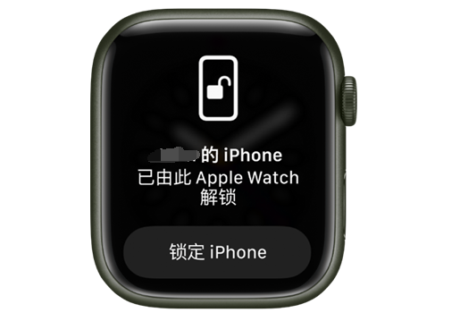 洞头苹果手机维修分享用 AppleWatch 解锁配备面容 ID 的 iPhone方法 