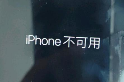 洞头苹果服务网点分享锁屏界面显示“iPhone 不可用”如何解决 